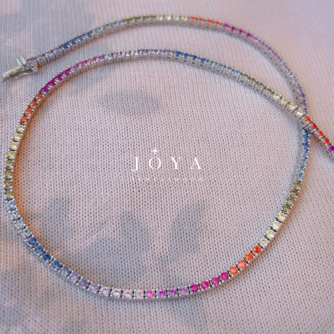 COLLANA TENNIS MULTICOLOR