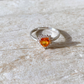 ANELLO ORO CUORE ZAFFIRO ORANGE