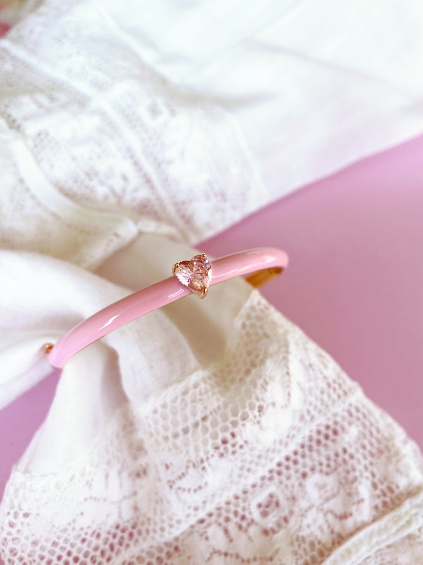 BRACCIALE SMALTO CUORE