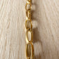 Bracciale in argento placcato oro giallo a maglia rollò lucida e satinata alternate